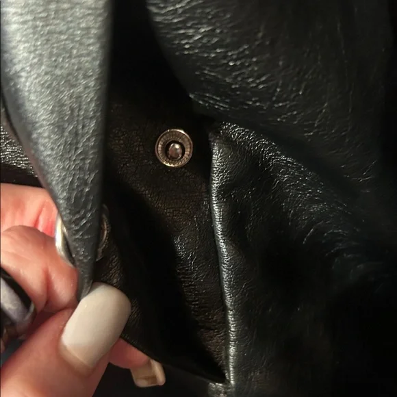 Women's Black Bomber Jacket - Picture 3 of 12